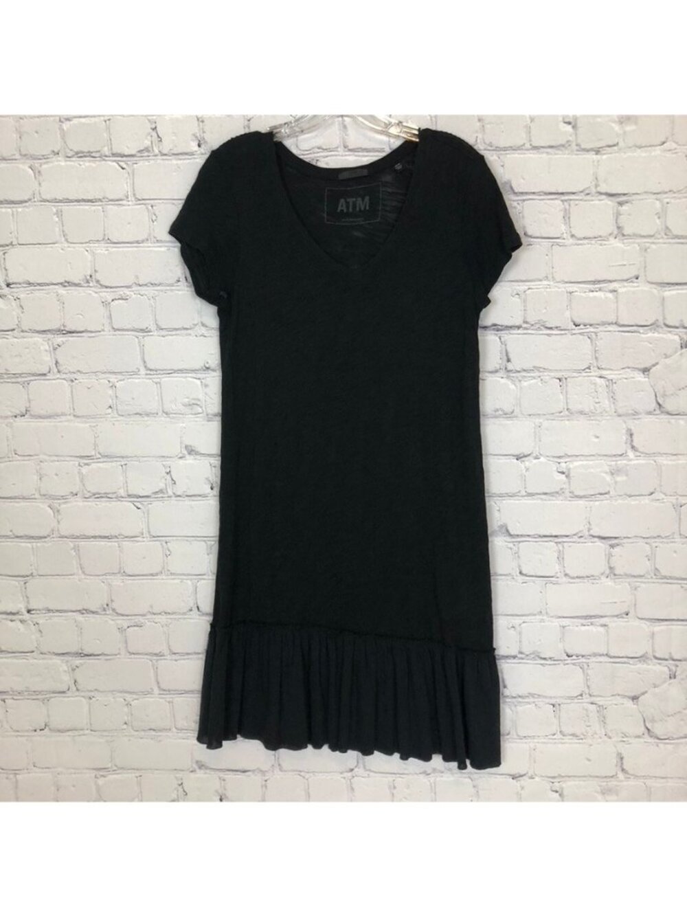 ATM Black Dress Size XS 100% Cotton